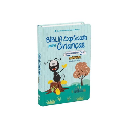 Bíblia Explicada Para Crianças | Smilinguido| NTLH | Capa Dura Azul